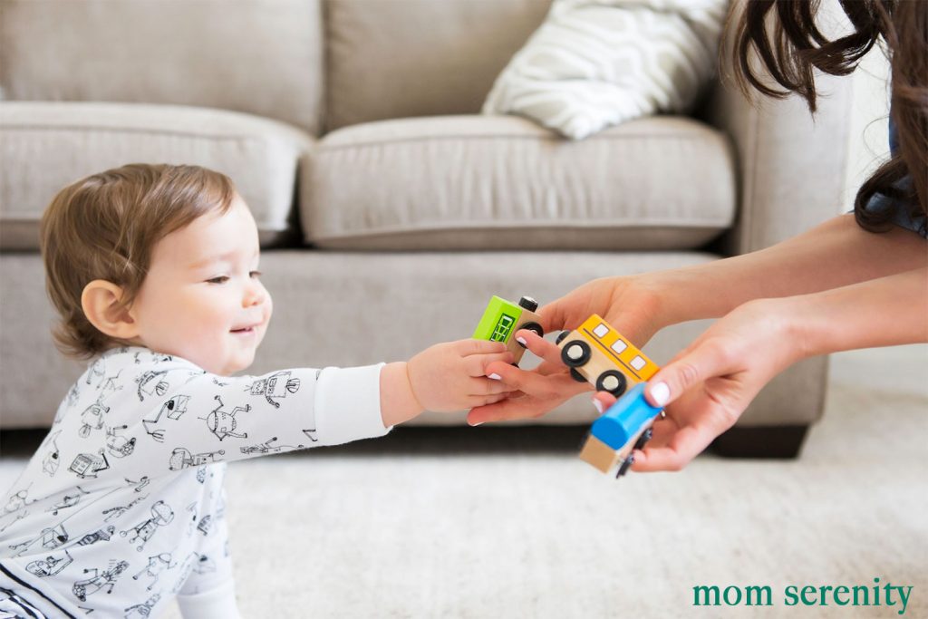 Babies need time to get to know babysitters by playing with them first -- tips to find babysitters
