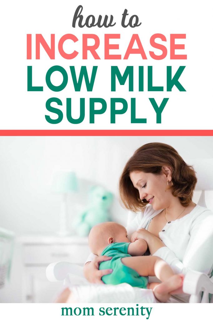 How to increase a low milk supply for better breastfeeding #parenting #momhacks #breastfeeding #babytips