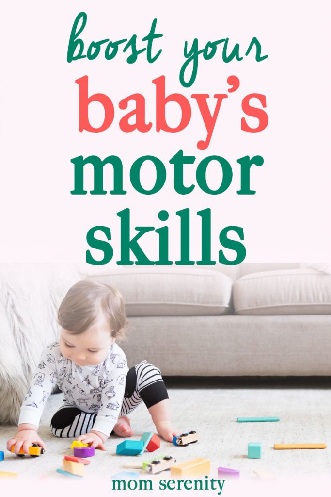 Learn how to boost baby's motor skills and development with these tips and tricks #baby #parenting #momhacks